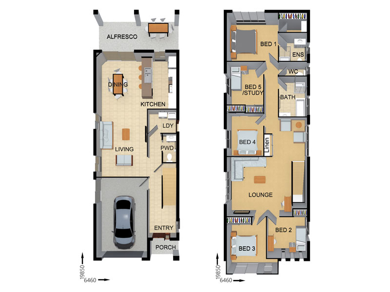FL0904 — 5 bedroom home floor plan by Dixon Homes